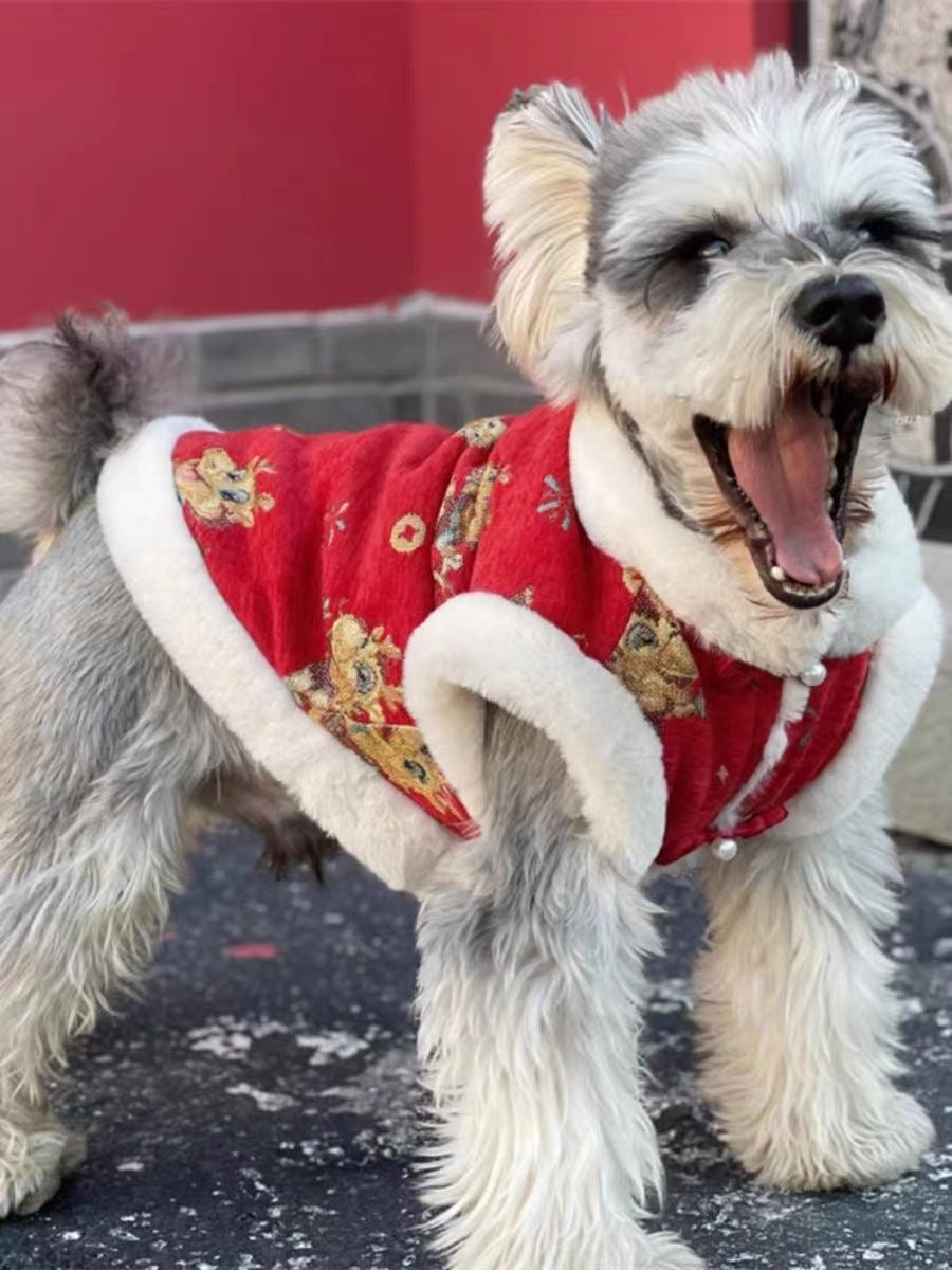 Chinese New Year Style Lucky Vest Dog Vest