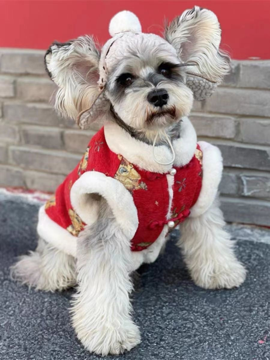 Chinese New Year Style Lucky Vest Dog Vest