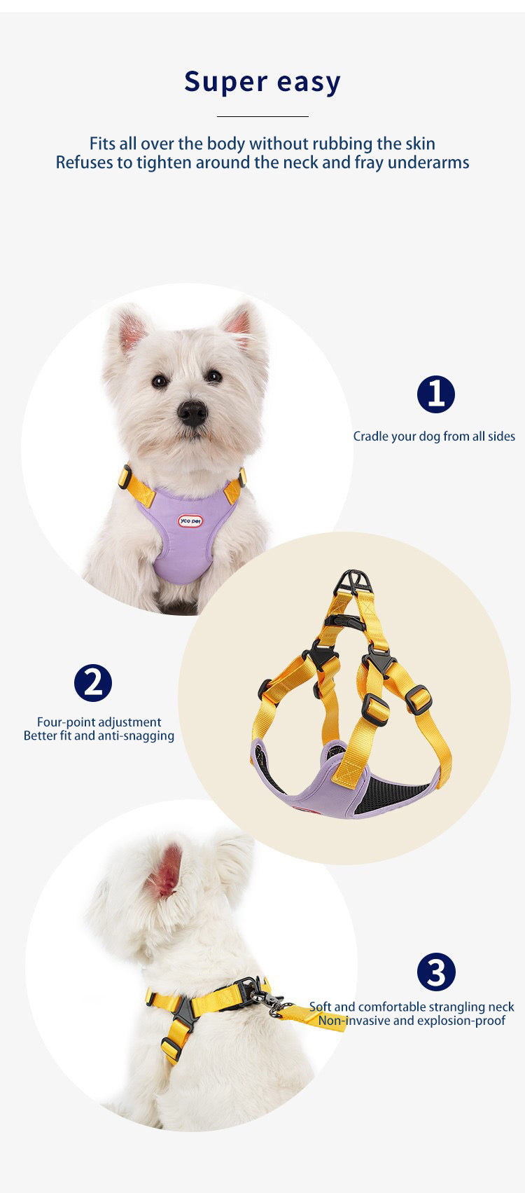Dog Outdoor Adjustable Vest Leash + Chest Harness set