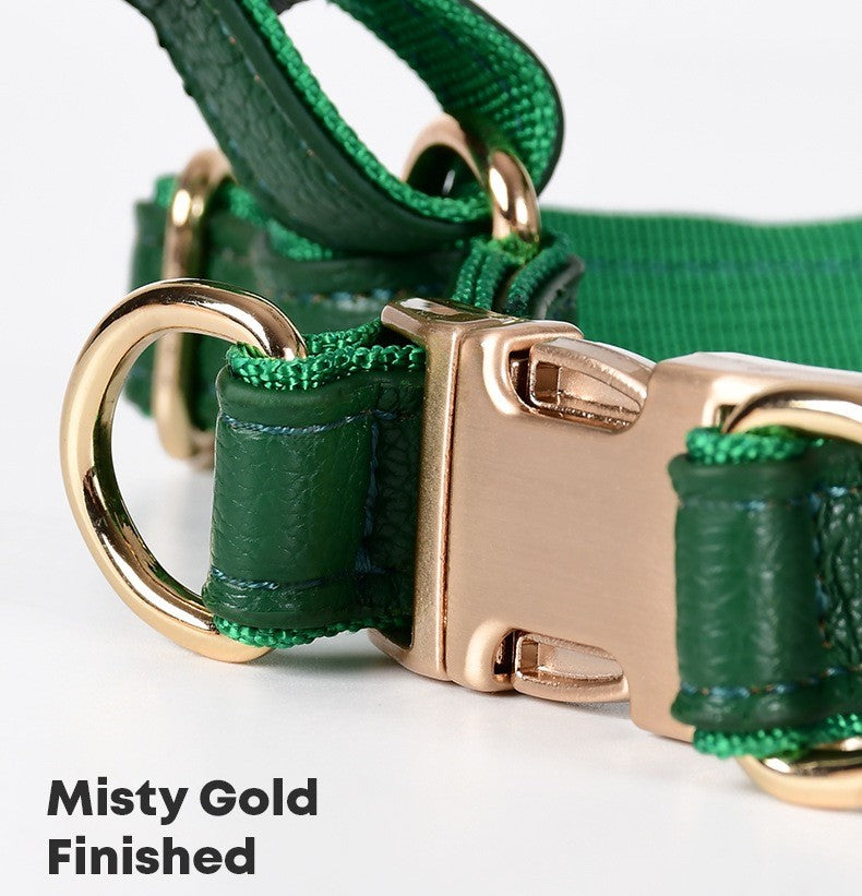 Soft Leather Pet Harness Set for Dog