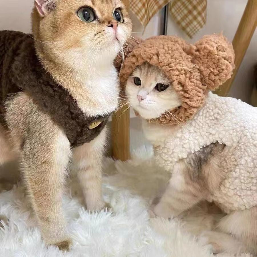 Fuwafuwa Pet warm lambswool vestap