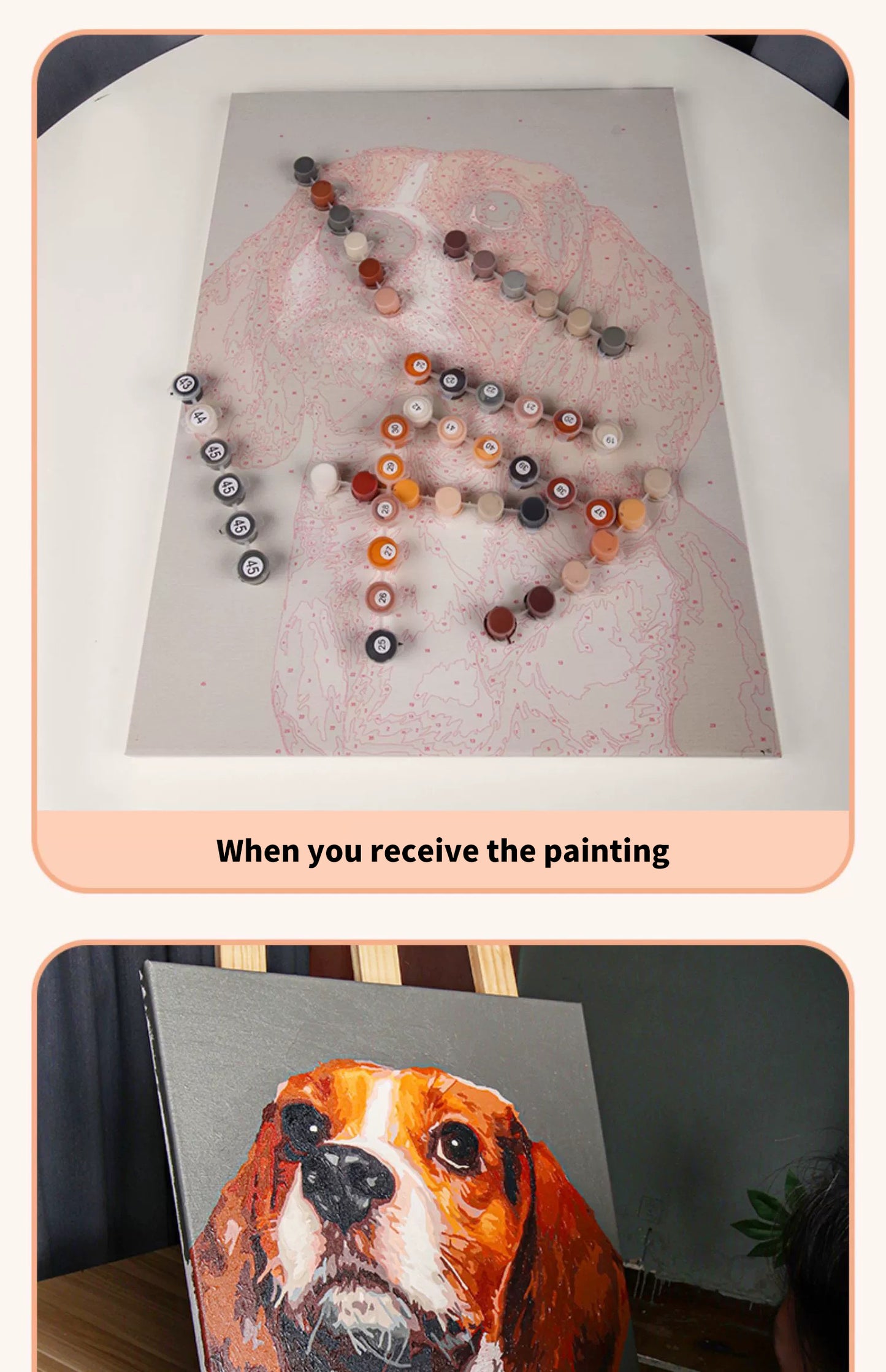 Artist's Paws: DIY Custom Pet Painting Kit Custom Pet Portrait Made by Your Own