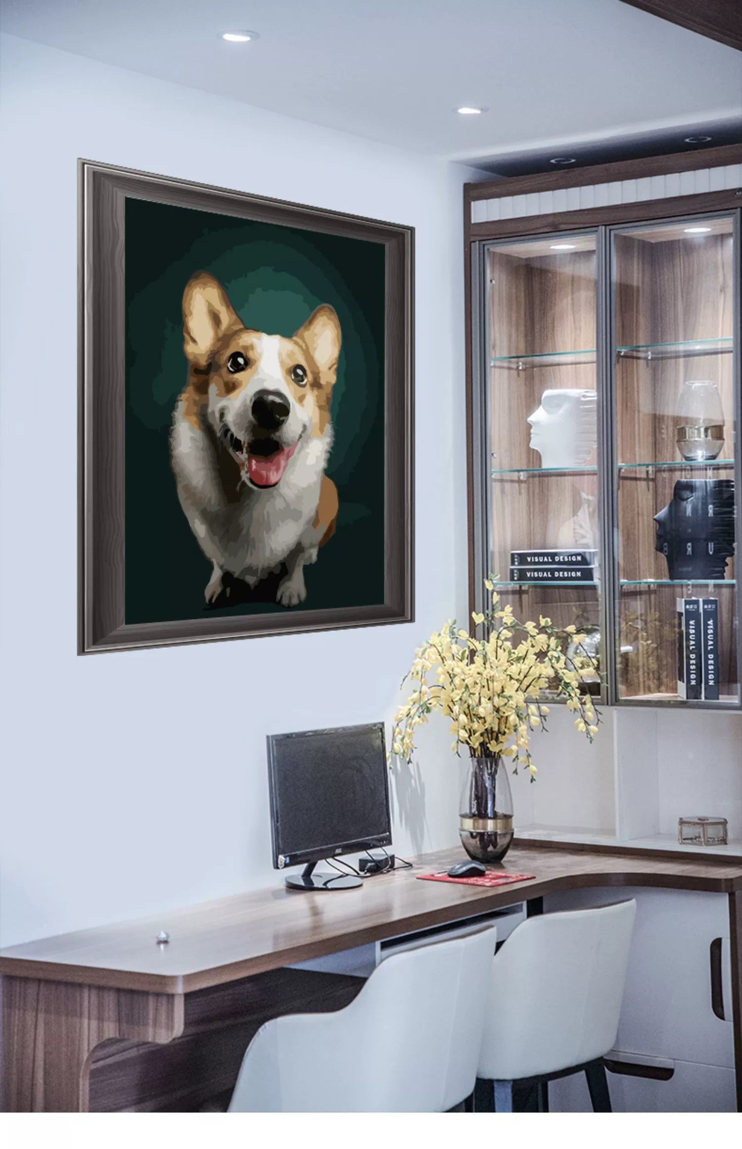 Artist's Paws: DIY Custom Pet Painting Kit Custom Pet Portrait Made by Your Own