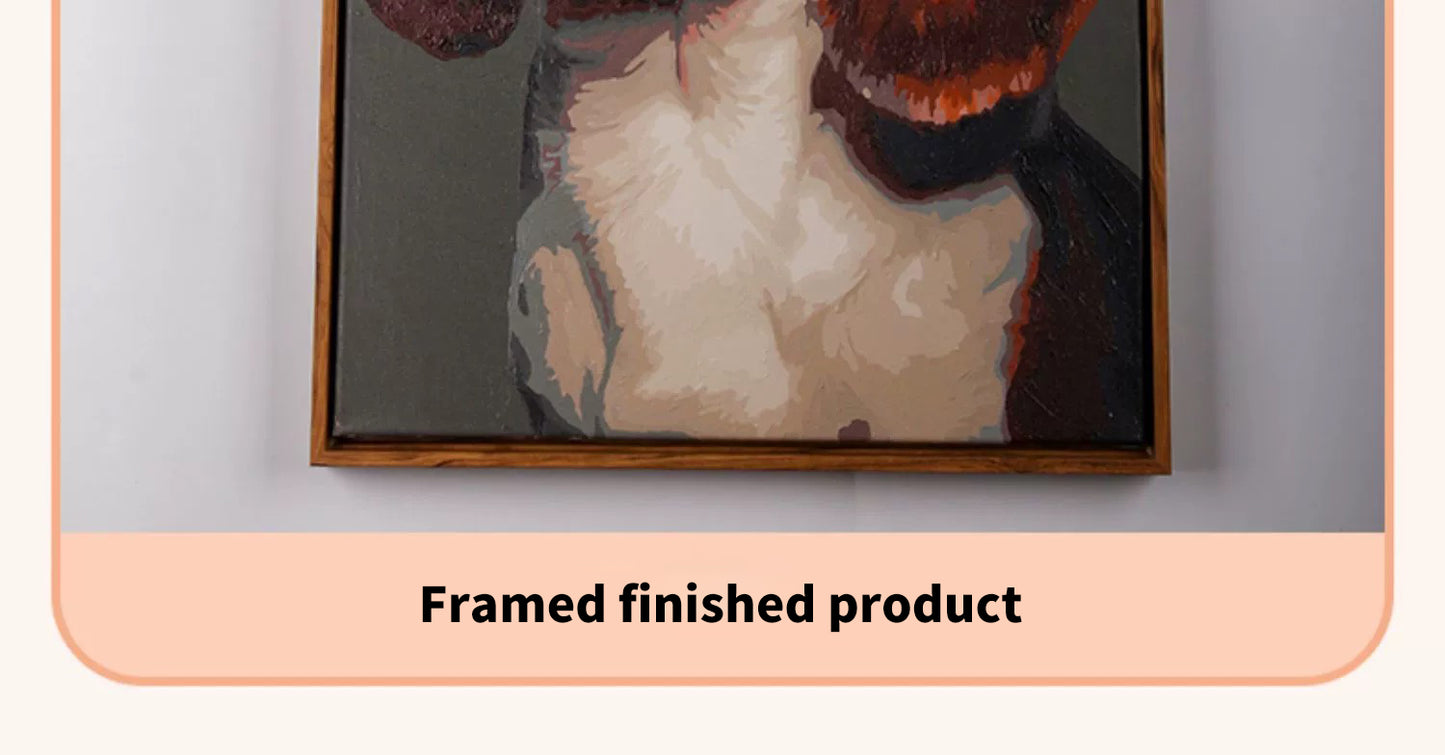 Artist's Paws: DIY Custom Pet Painting Kit Custom Pet Portrait Made by Your Own