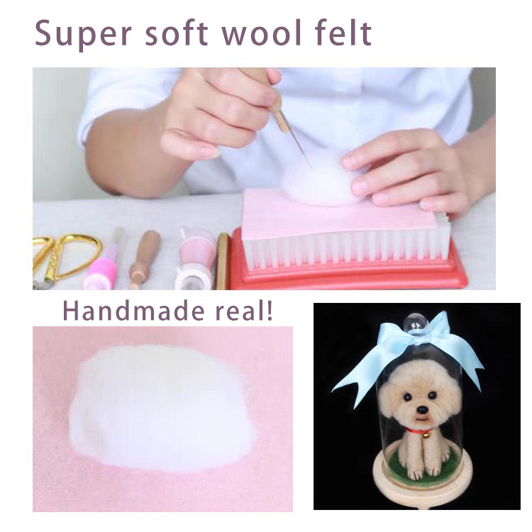 Pet Impressions: Handcrafted Wool Felt Custom Pet Figurines Pet Ornaments