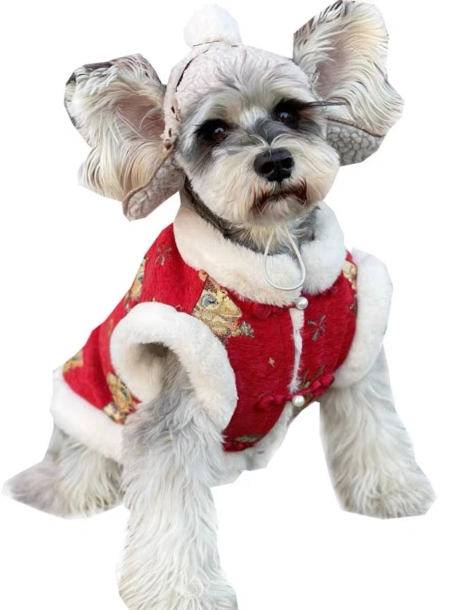 Chinese New Year Style Lucky Vest Dog Vest