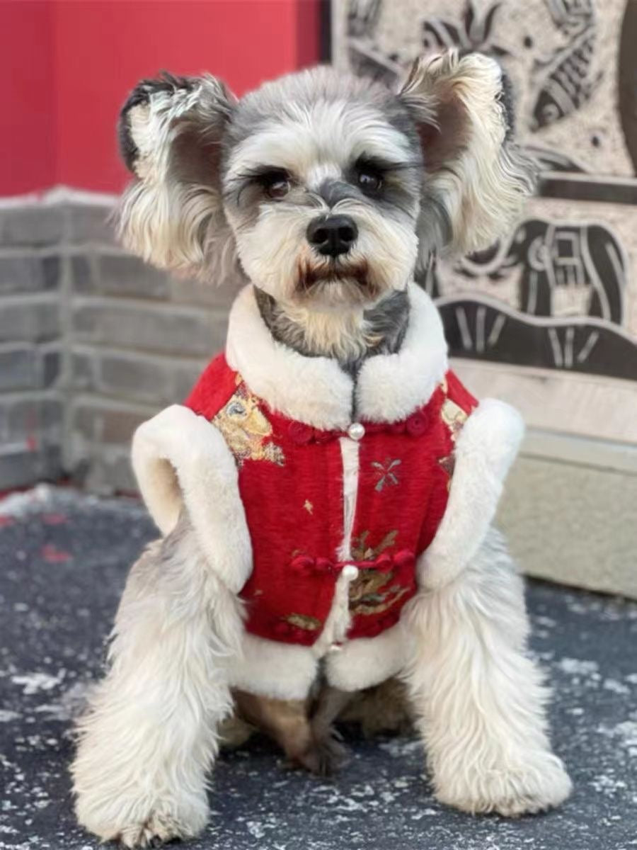 Chinese New Year Style Lucky Vest Dog Vest