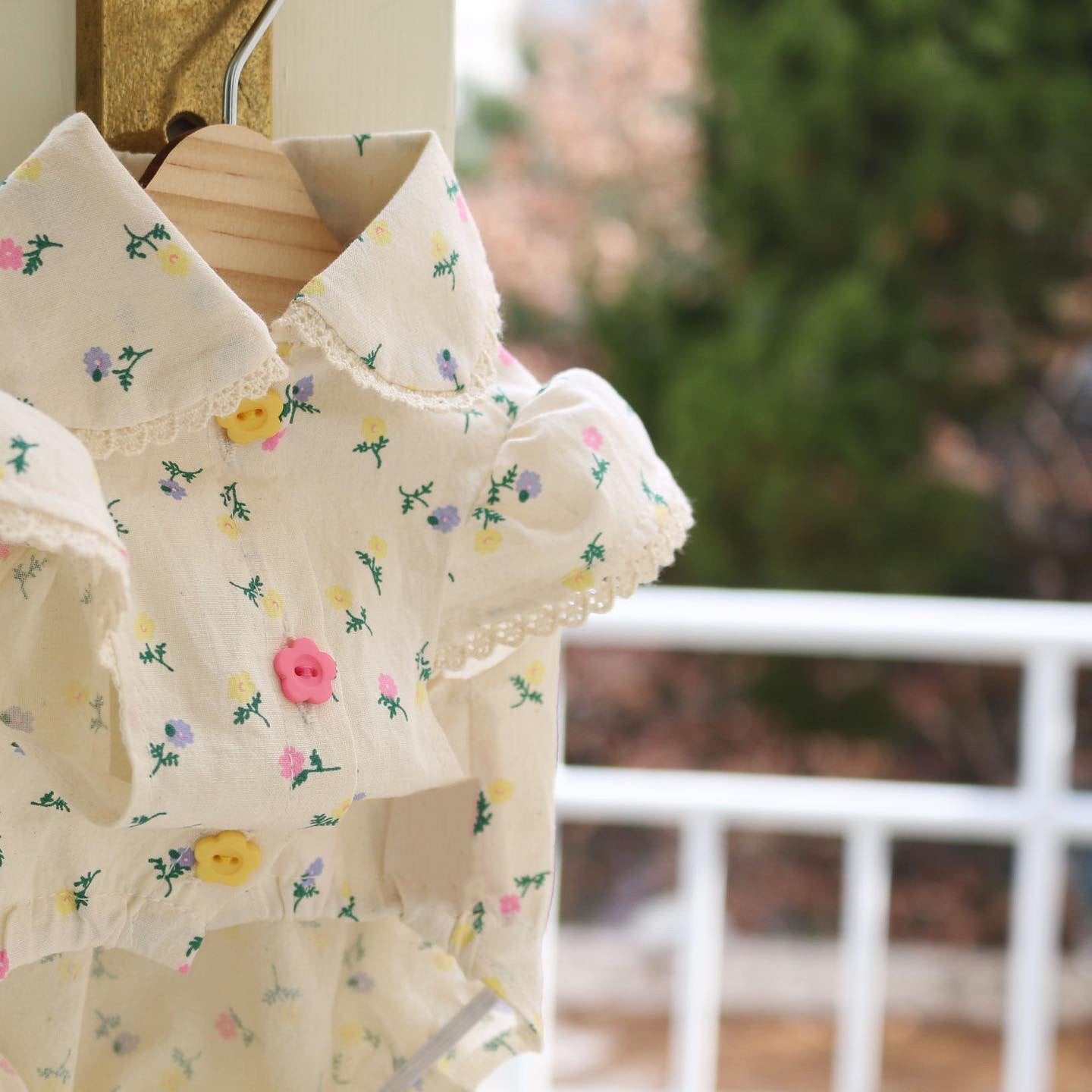 Springtime Blossoms: Adorable Floral Pet Dress for Stylish Pups